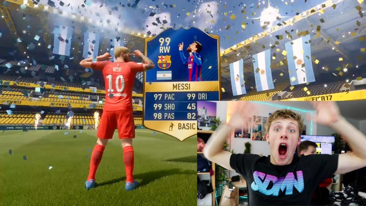 99 MESSI IN THE LUCKIEST TOTS PACK OPENING IN HISTORY - FIFA 17