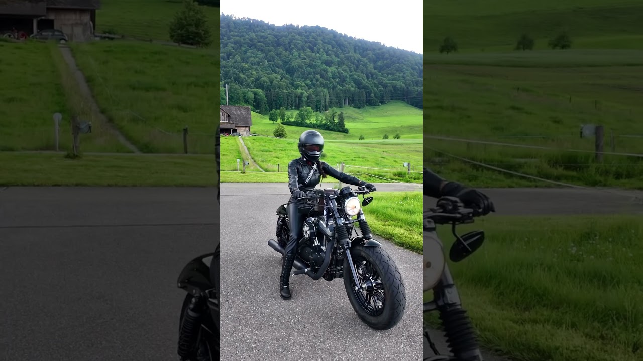 Harley Davidson Bike #girl #viral #music #travel #love #automobile