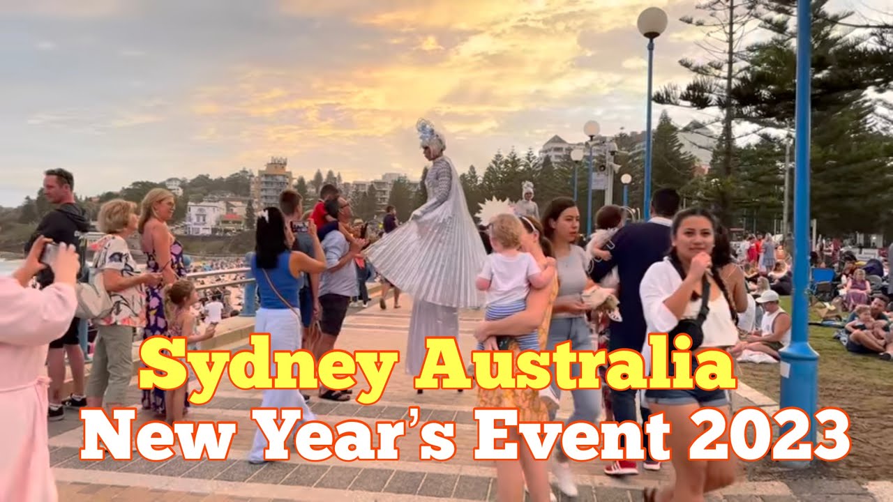 Sydney 4K 60 fps -AU Walk Coogee Beach New Year's Eve 2023: The best fireworks