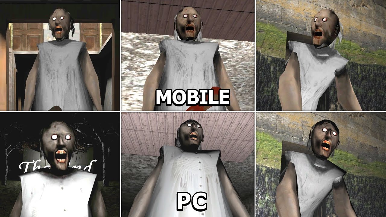 Granny Mobile vs PC - All 3 Escape Endings