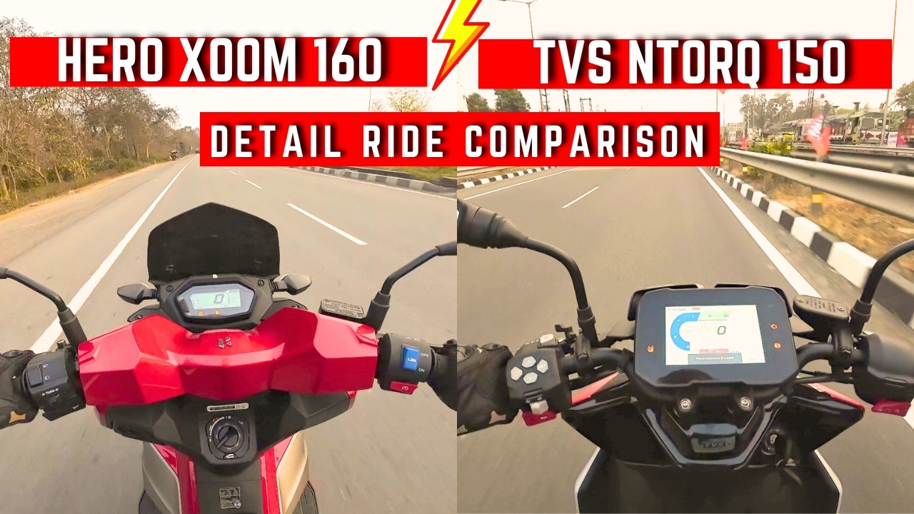 2026 Hero Xoom 160 vs Tvs Ntorq 150 2026 | Detailed Ride Review | Best Sporty Scooter?