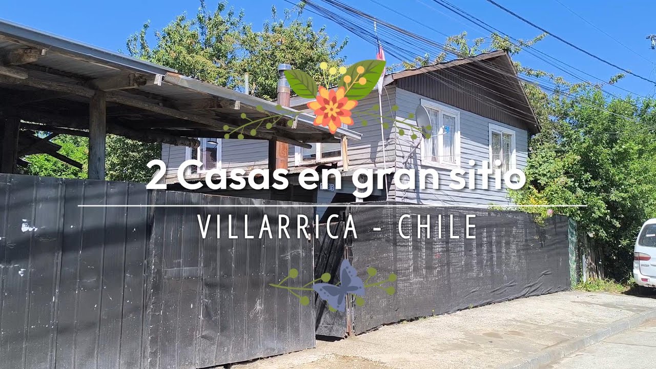 2 Casas en gran terreno urbano - Villarrica