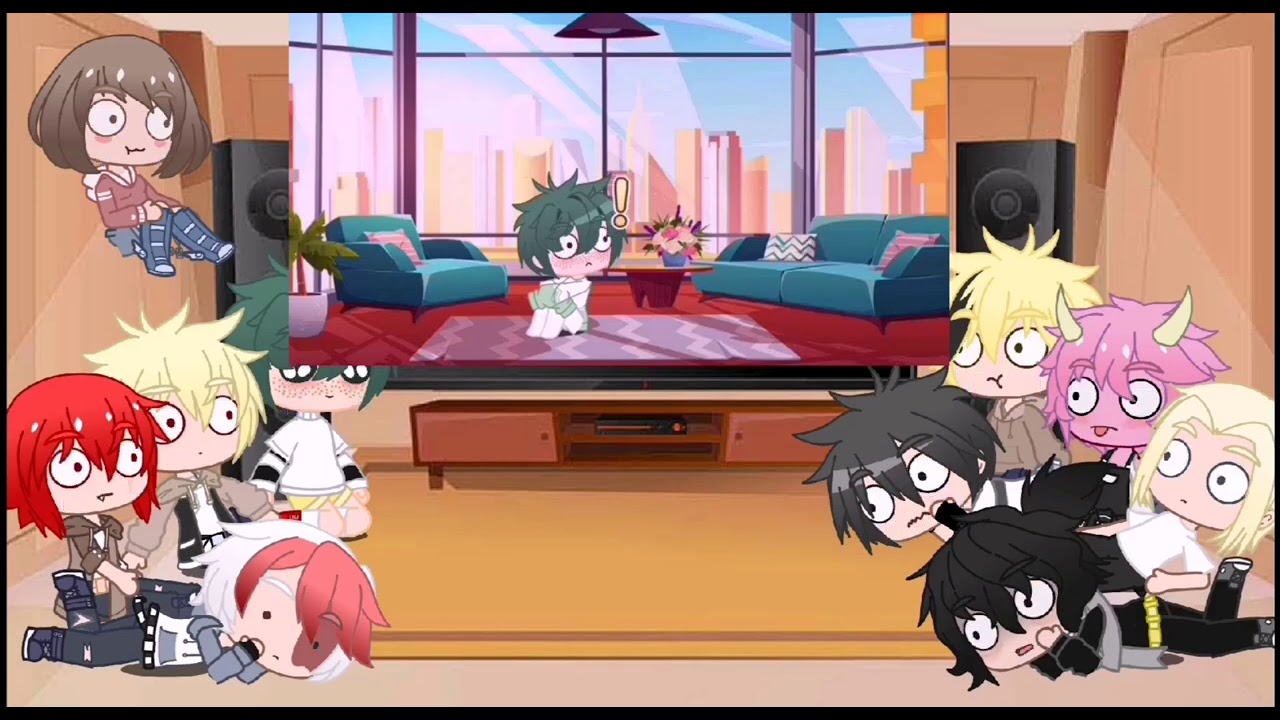 Mha react to what Deku do when he's home alone//link of original video in bio//gacha club