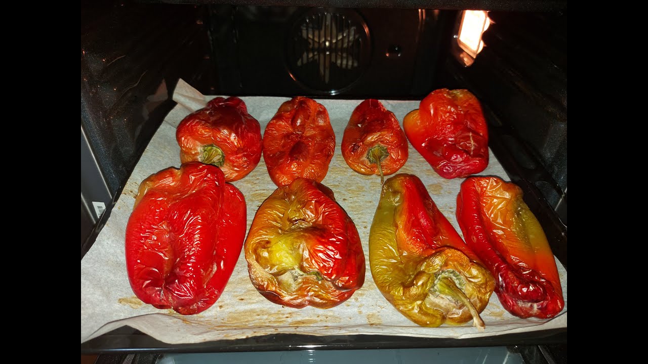 Come spellare i 🌶️peperoni🌶️ arrostiti al forno con 3 metodi velocissimi e senza scottarsi🌶️
