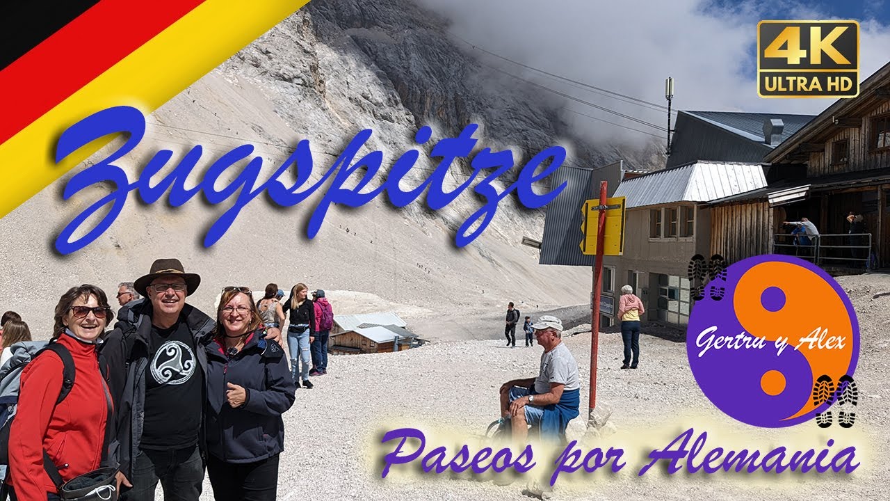 Disfrutando de vistas 360º en la Zugspitze 🤠😎😎, la cima de Alemania, en Baviera 🚃🚠⛰️