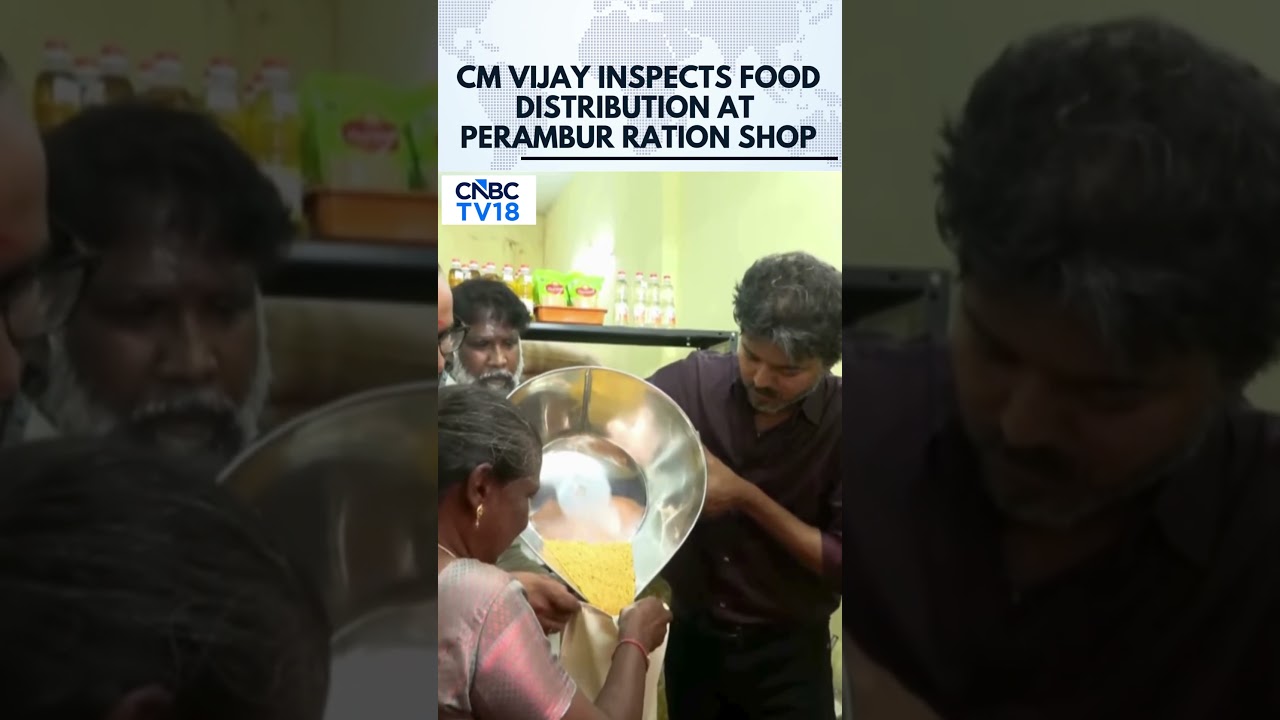 CM Vijay Visits Ration Shop In Perambur To Inspect Food Distribution | N18S