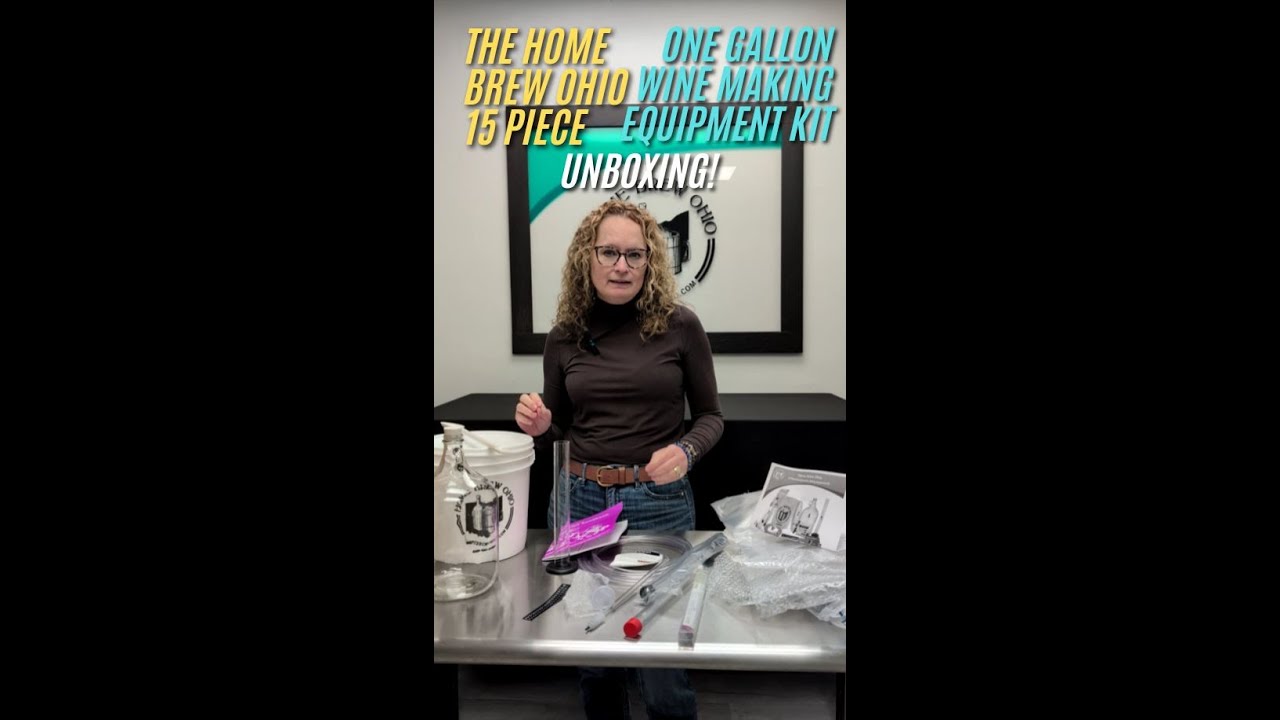 Introducing the Home Brew Ohio 15 Piece Wine Kit - The Best Kit for Making One Gallon of Wine!