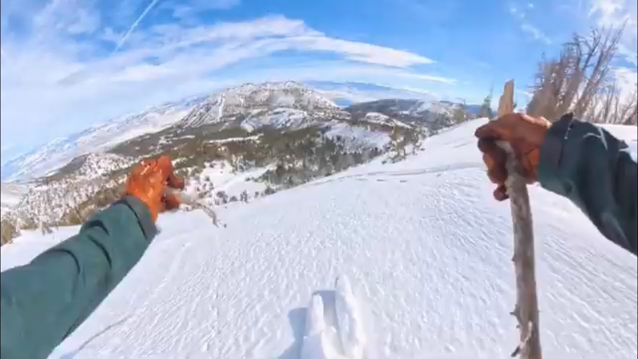 Backcountry Ski - Tamarack peak - 2/21/26 - Epic conditions (Forgot my Poles!)