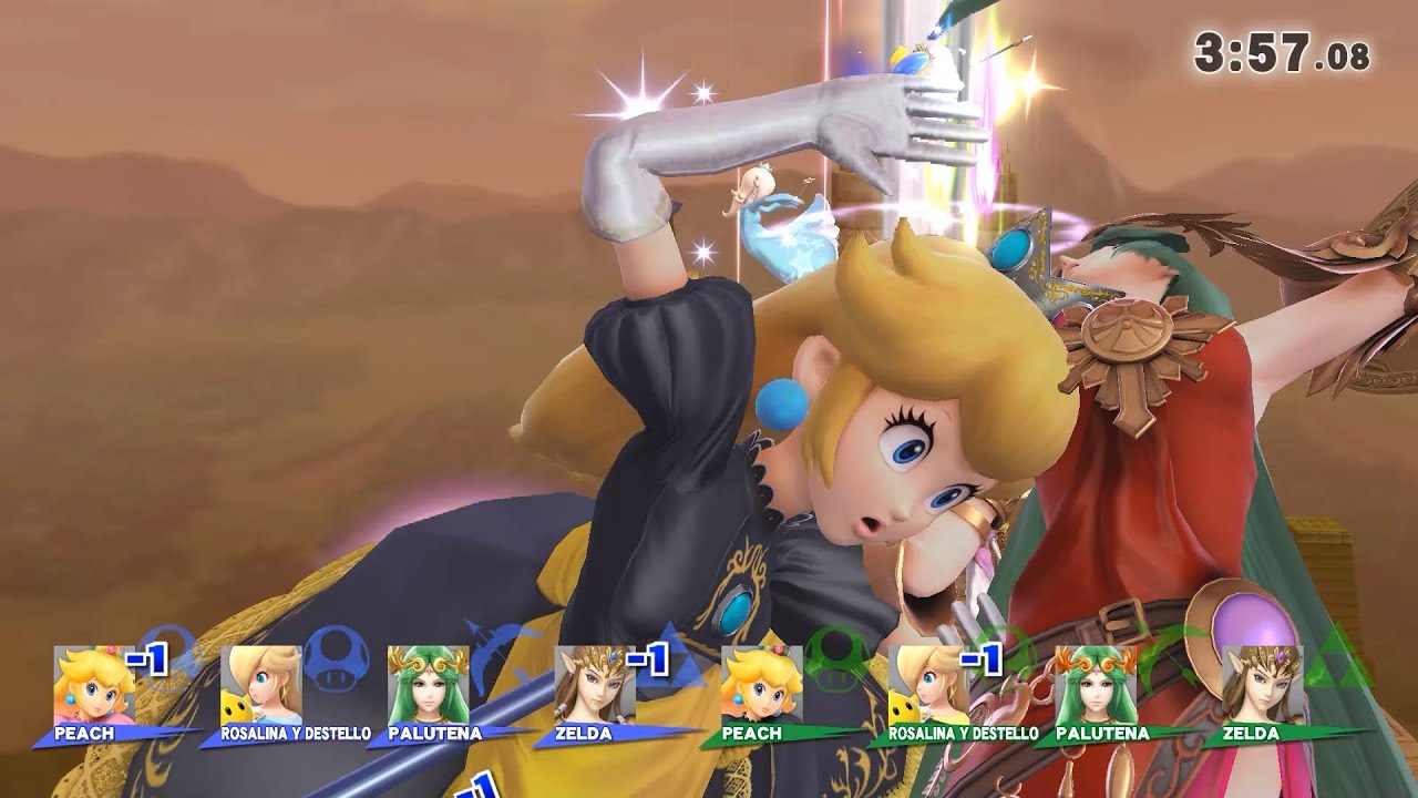 Smash Wii U - Giant Team Girls Battle (Only Blast and Screen KO) #26