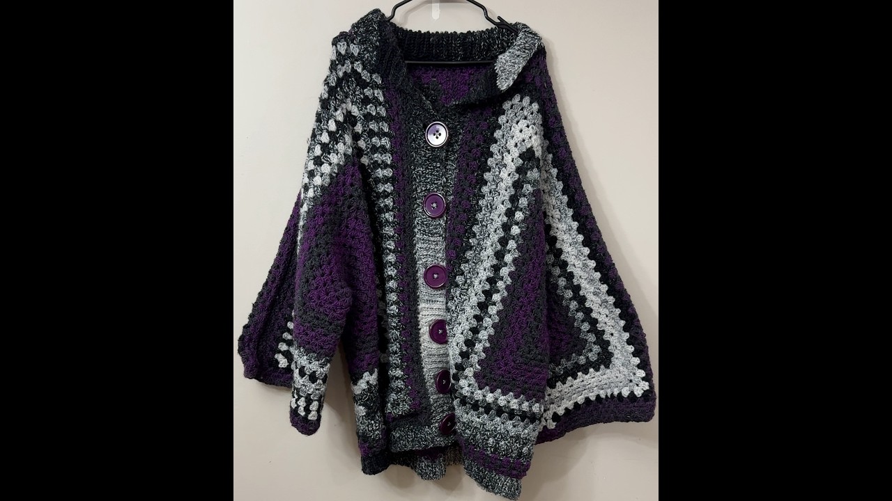 Full Video for the Cozy Crochet Cardigan #Crochet #FiberArt #Cardigan #Cozy #StepByStep
