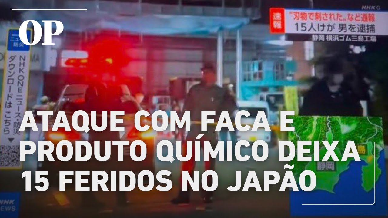 Ataque com faca e produto qu&iacute;mico em f&aacute;brica de pneus no Jap&atilde;o deixa 15 feridos