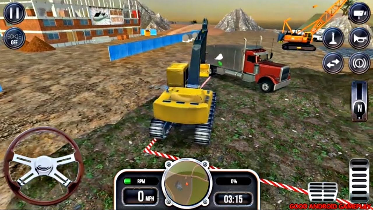 Construction Simulator 2018 - Excavator Loading Truck Android GamePlay FHD