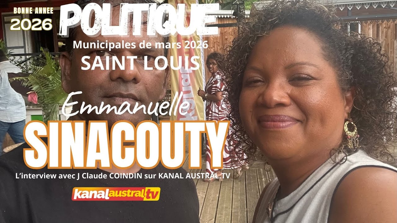 Emmanuelle SINACOUTY, Candidate aux élections municipale de Mars 2026, pour la commune de St Louis.