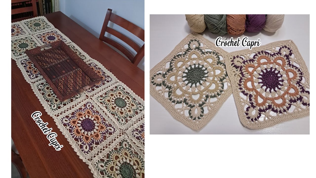 🏠CENTRO DE MESA A CROCHET 🏠🧶