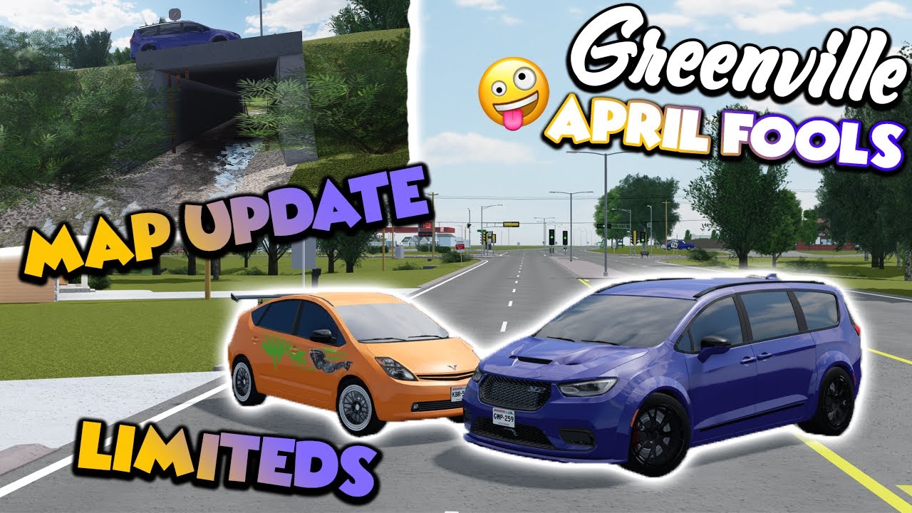 (LIMITED CARS, MAP UPDATE & MORE) APRIL FOOLS UPDATE!! || ROBLOX - Greenville Roleplay