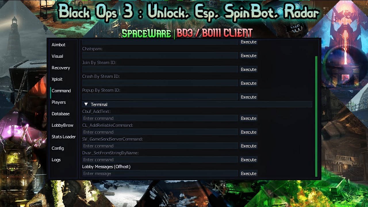 [BO3/BOIII] SpaceWar Free Cheat | Esp,Aimbot,Radar,Grab-IP,Host,No-Host