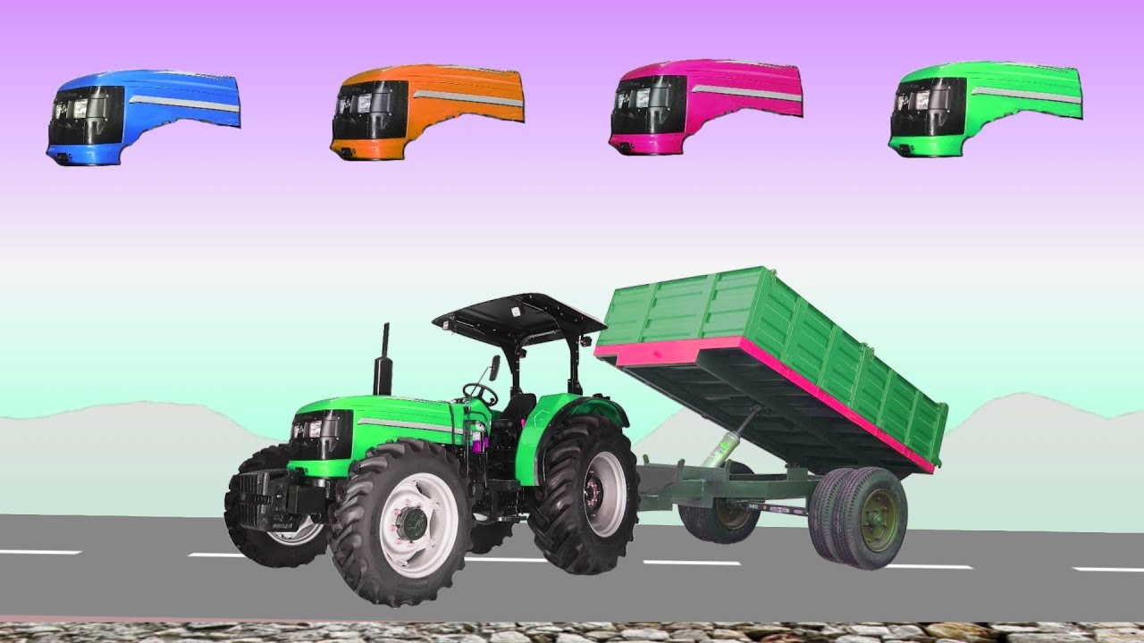 CORRECTLY GUESS THE COLOR OF THE TRACTOR CONSTRUCTION VEHICLE ?