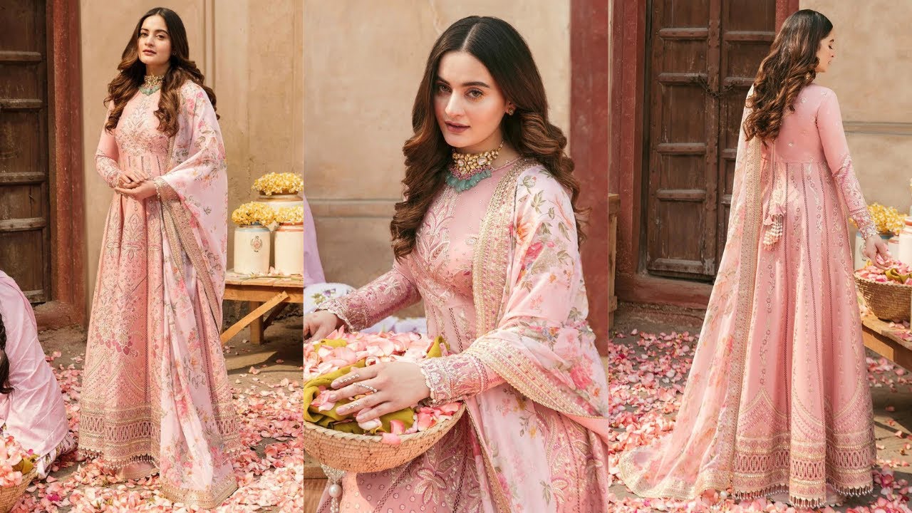 Buy Rose Pink Luxury Lawn Embroidered Pakistani Salwar Kameez in Dubai | Online Store | Salwar Mahal