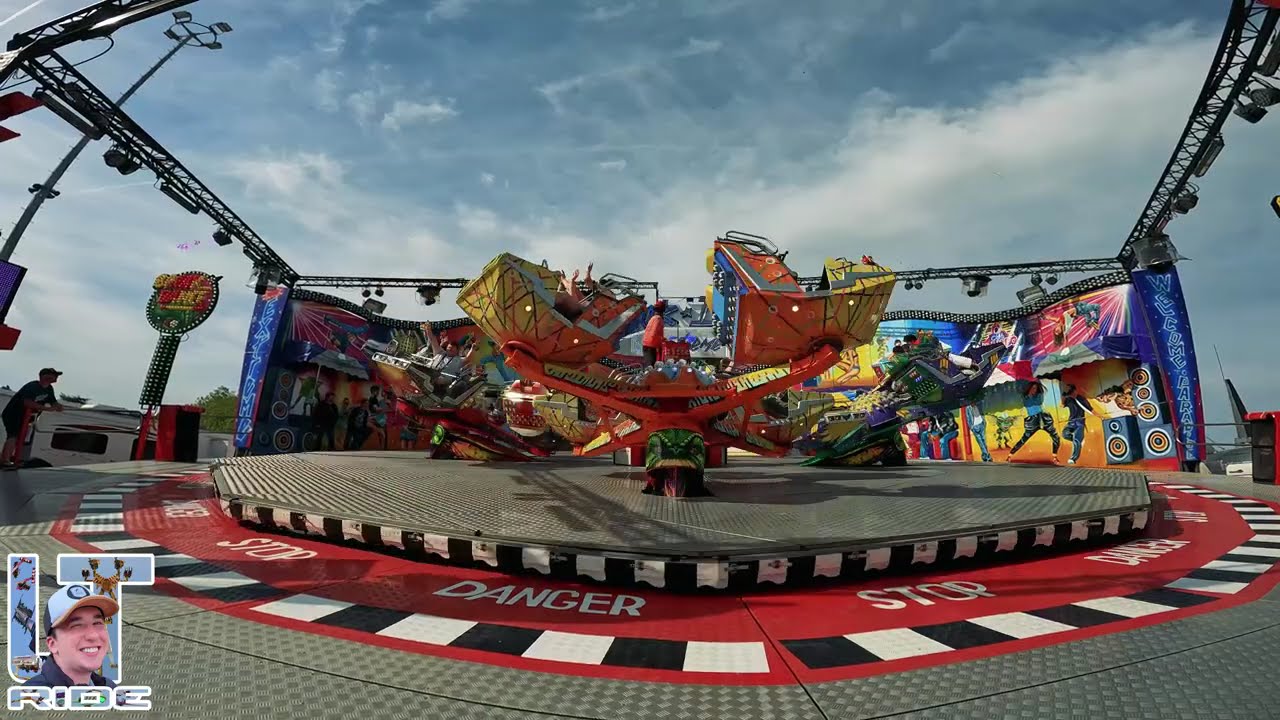 Manège BREAK DANCE EXTRÊME - Foire de Pâques, Caen 2025 | Off ride #caen #manege #foire