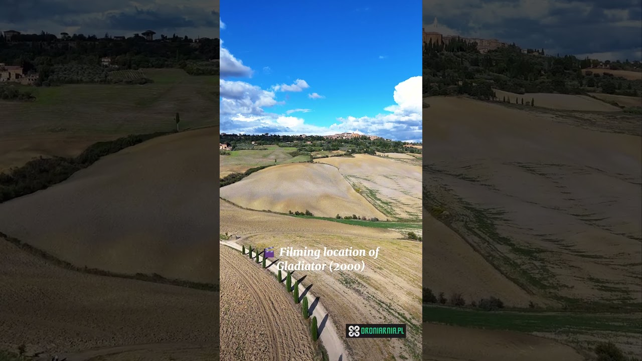 Toskania Val d'Orcia Tuscany Gladiator spot #italy #tuscany #travel #drone