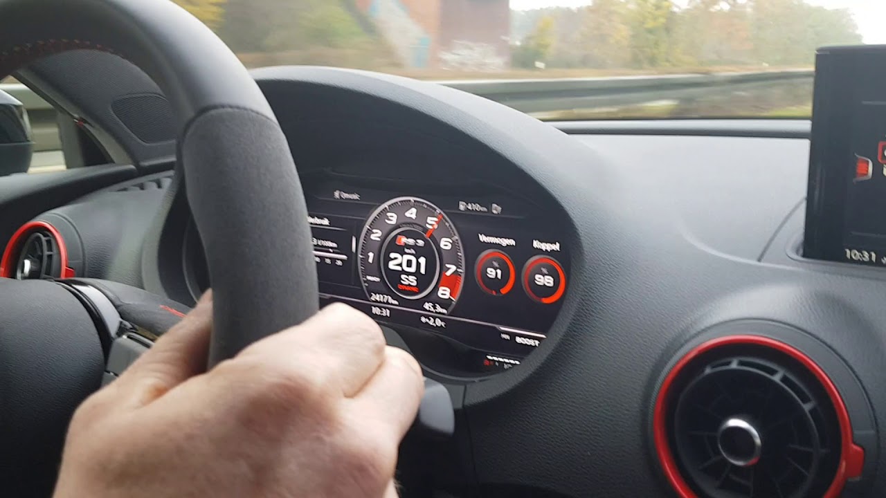 2017 Audi RS3: 100 - 300 km/h