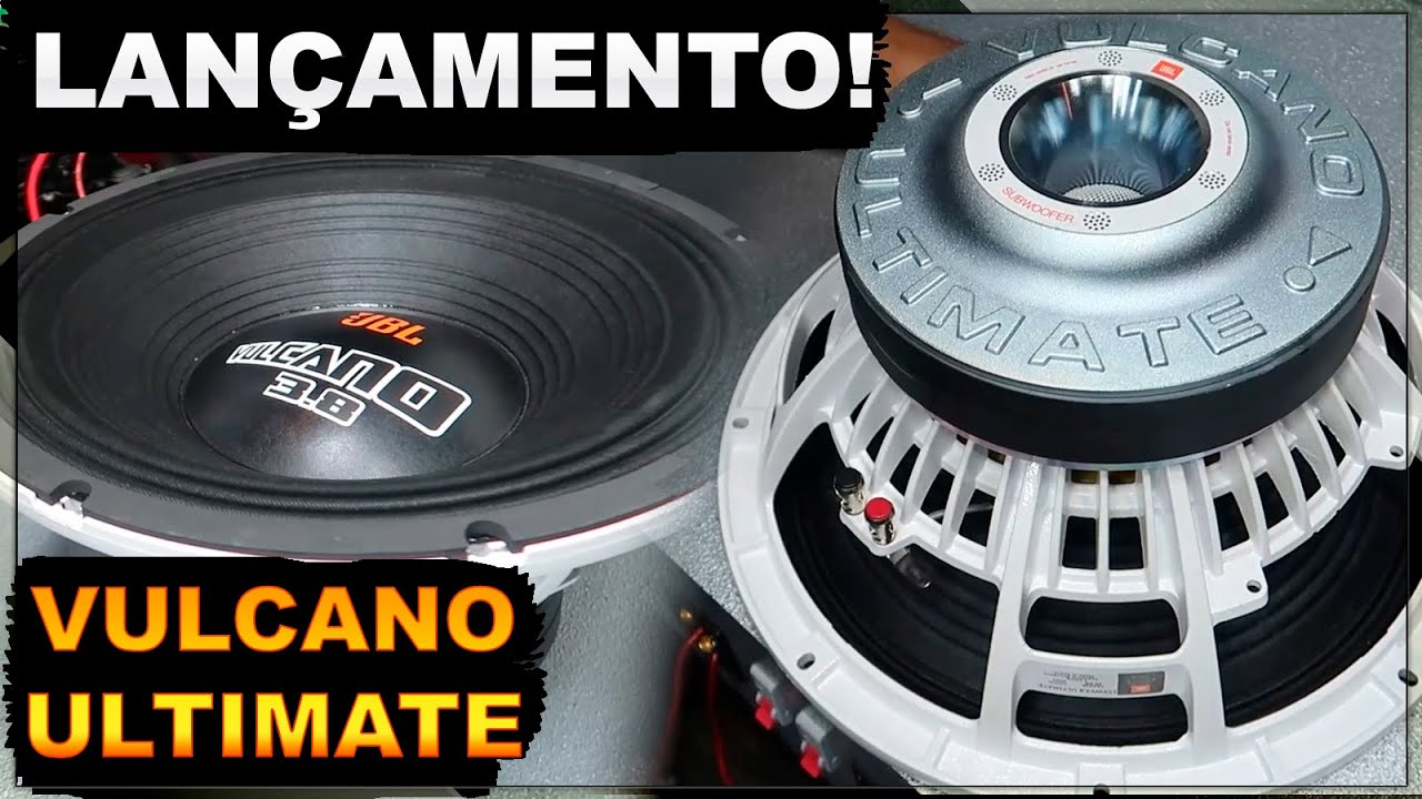 Subwoofer e Woofer JBL Vulcano Ultimate 3.8 1900 RMS Lançamento 2024
