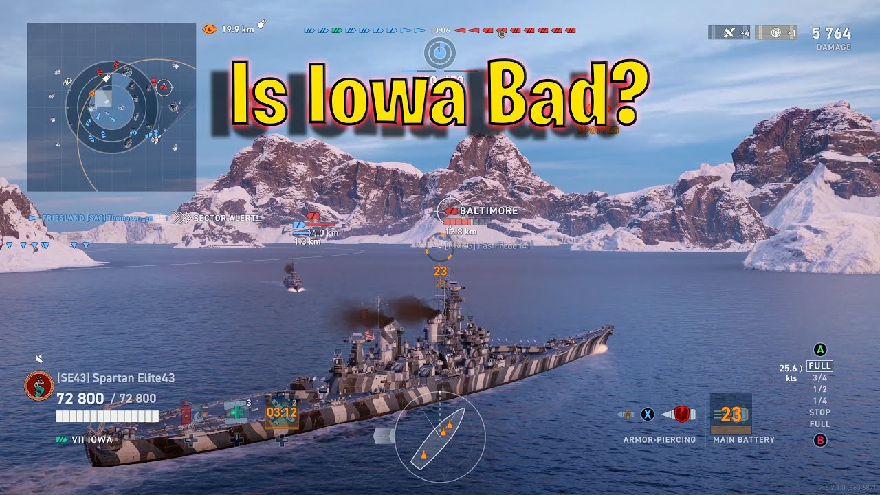 Айова всё ещё крута?! (World of Warships Legends)