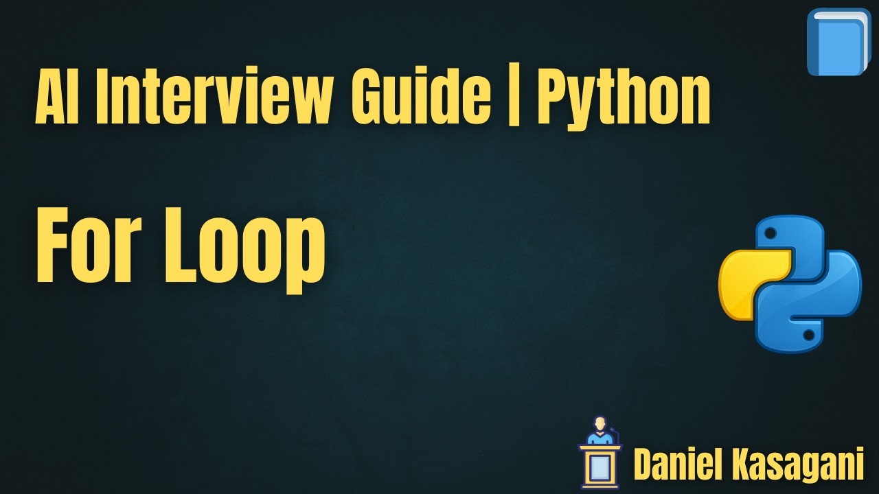8. For loop | AI Interview Guide | Python