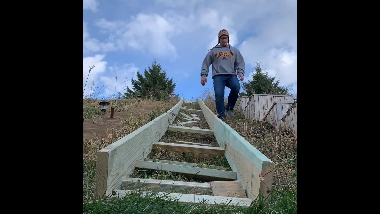 Making A 35 Foot Wooden Slide In The Backyard