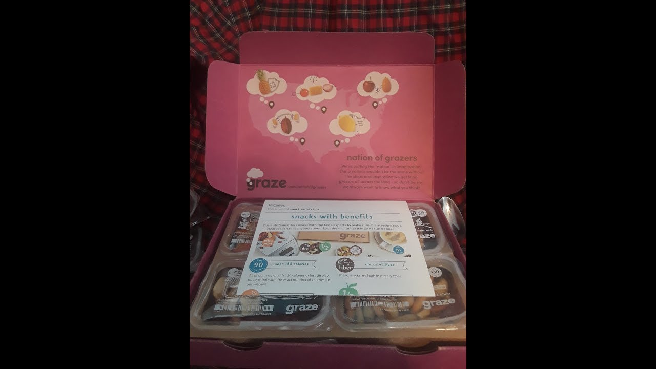 Graze Sent Me A Full 8 Snack Box - 
