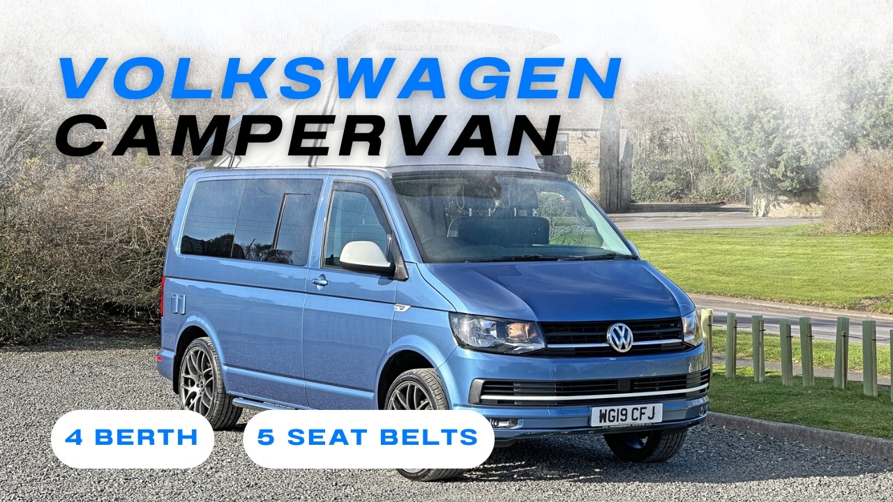 Потрясающий кемпер Volkswagen с подъемной крышей на 4 спальных места | 2019 год