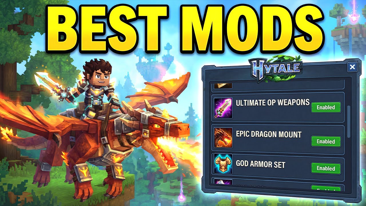 5 ЛУЧШИХ модов для Hytale, которые вам ОБЯЗАТЕЛЬНО нужно скачать ПРЯМО СЕЙЧАС!