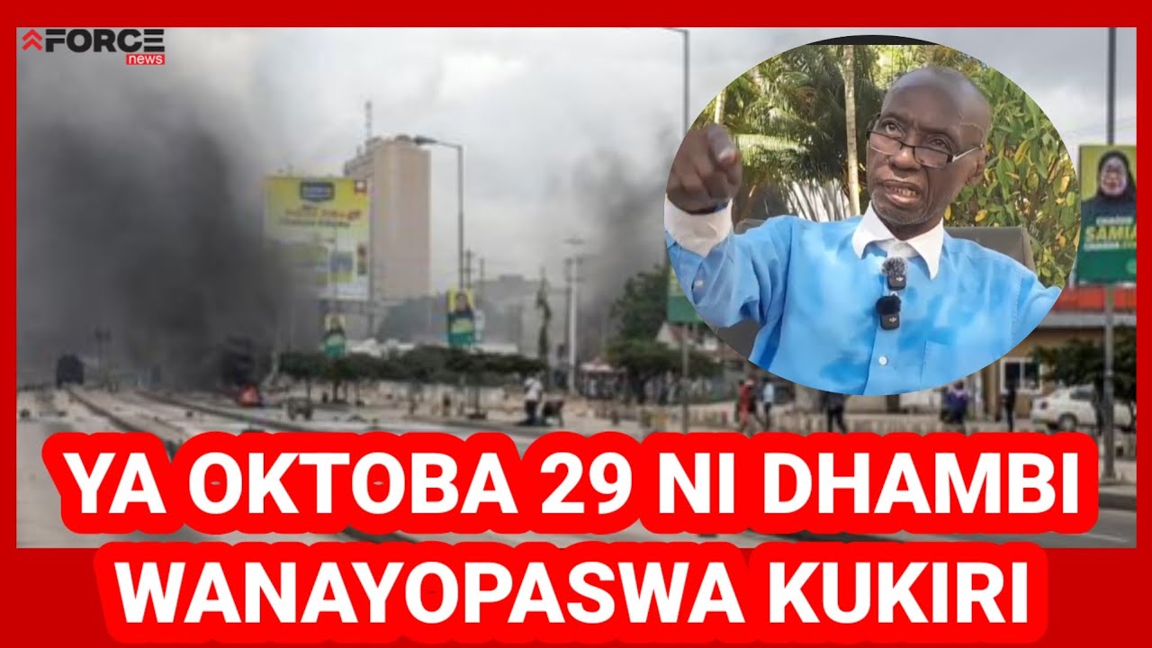 BWEGE ACHUKIZWA, ASIMULIA MAZITO OKTOBA 29, GEN-Z, UCHAGUZI, 