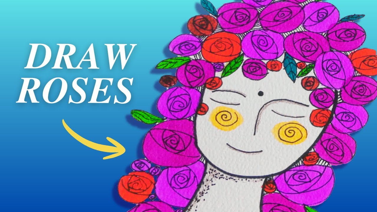 How to Draw an Easy Rose Step by Step for Beginners 🌹