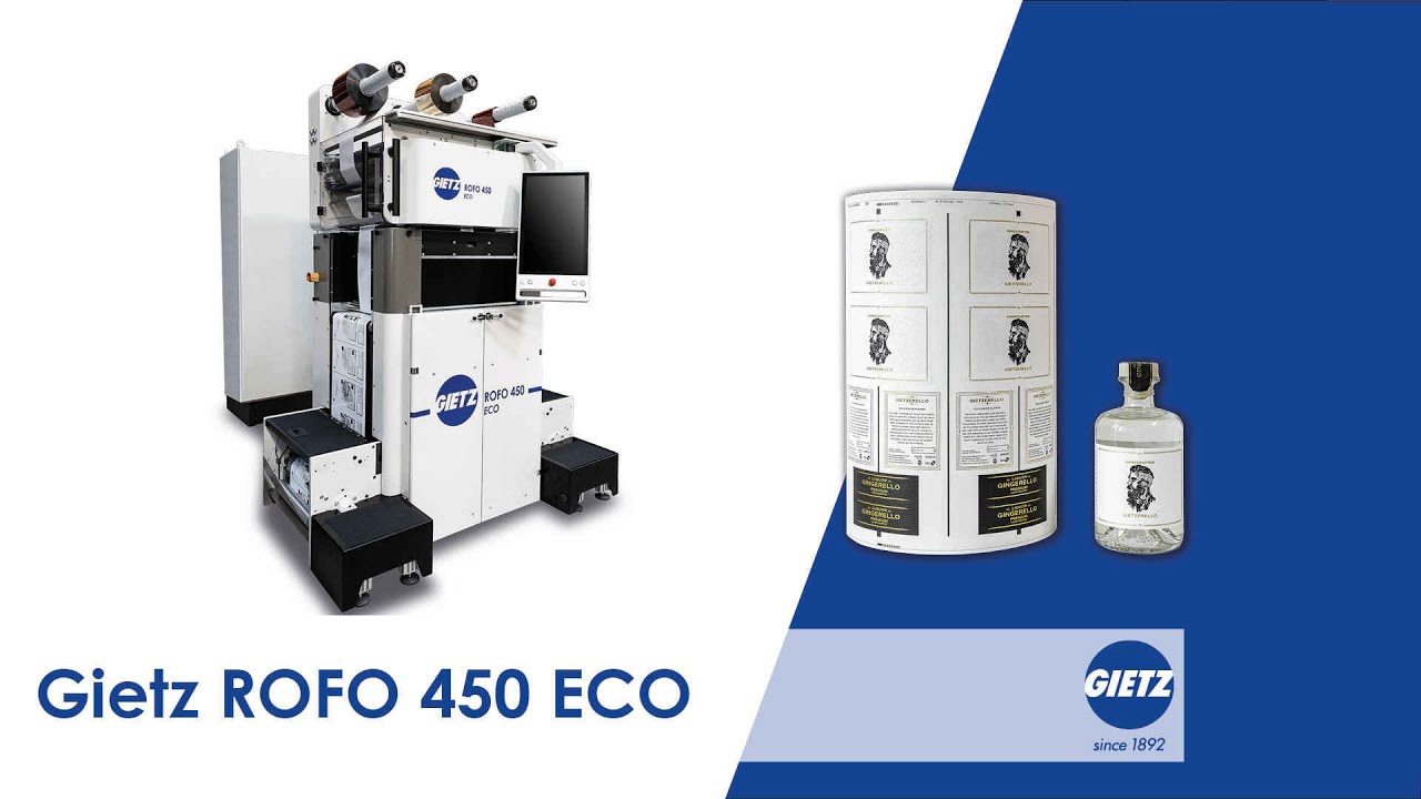 GIETZ ROFO 450 ECO - The core in narrow web embellishment