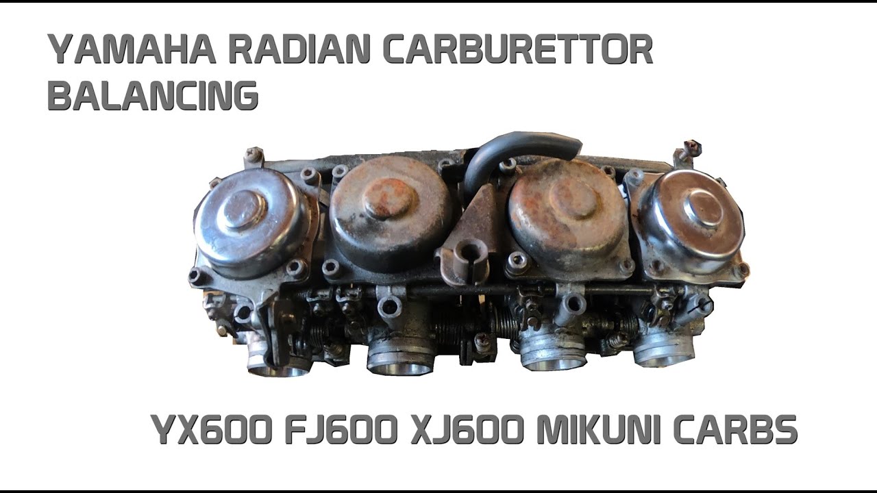 Carburettor balancing Yamaha Radian YX600 FJ600 XJ600 Synchronizing carbs