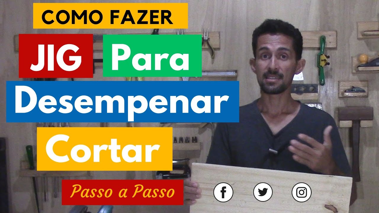 Como Fazer um Jig para Desempenar e Cortar no Esquadro