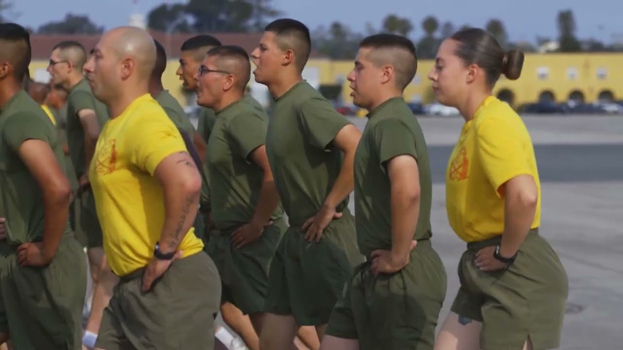MCRD San Diego Echo Company Motivational Run
