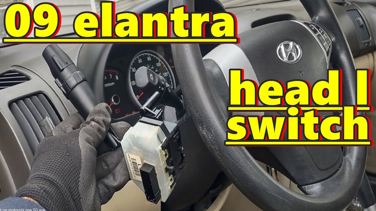 How to Replace Turn Signal Head Light Multifunction Switch Replacement 2009 Hyundai Elantra