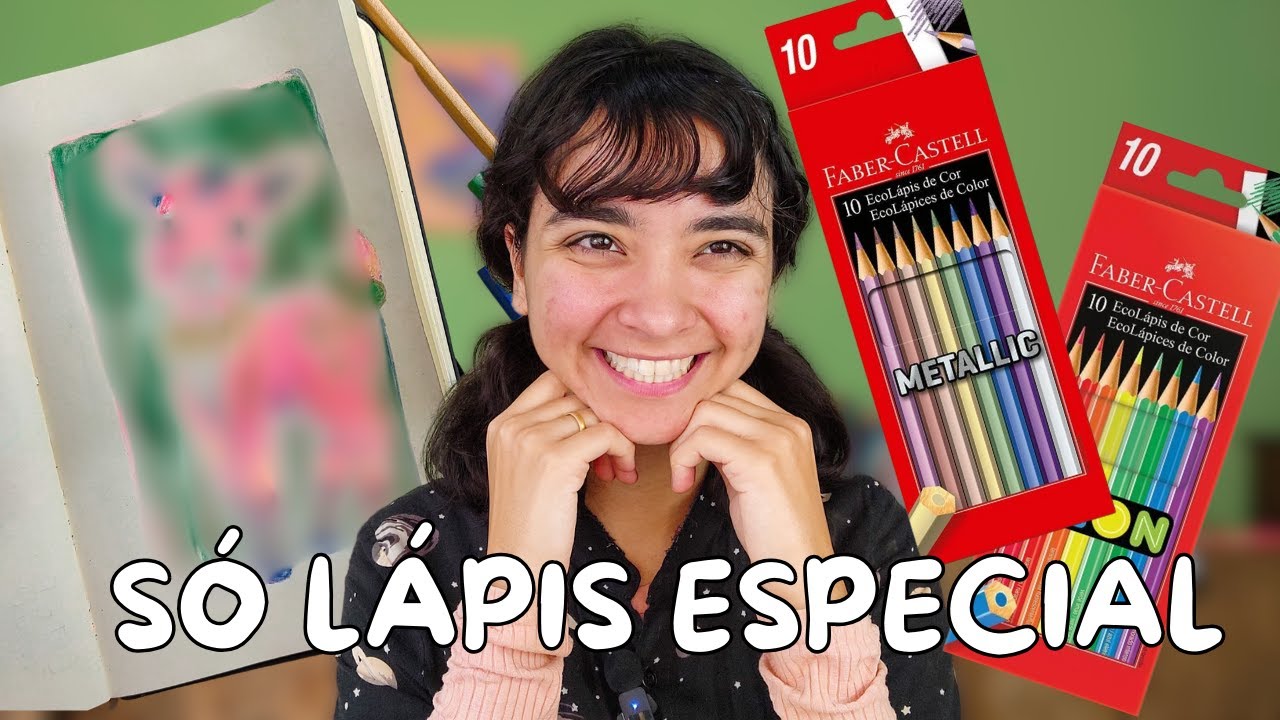 Testando os lápis de cor Metálico E Neon da Faber Castell! Será que vale a pena?