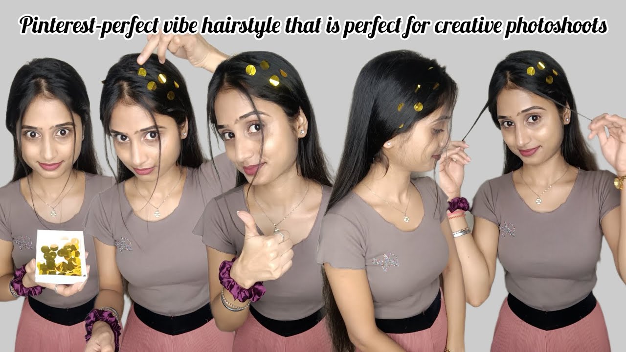 Pinterest-perfect vibe hairstyle that is perfect for creative photoshoots 🔥 #hairtutorial #hairhacks