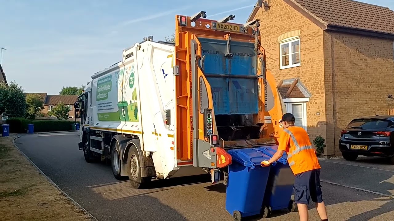 Dennis Elite 6/DAF LF bin lorries on Mixed Recycling & General Waste, ZHD & GEU