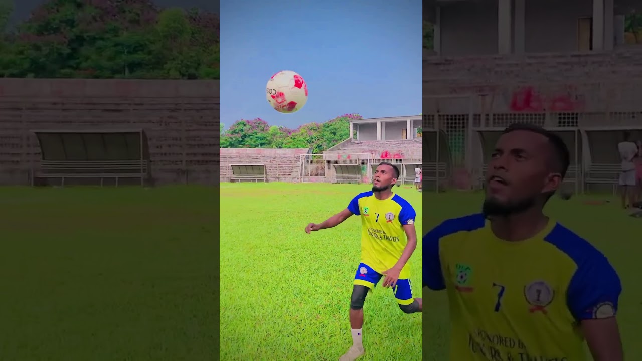 150. How did football receive from above? #shorts #football #skills #receive #trending #viral