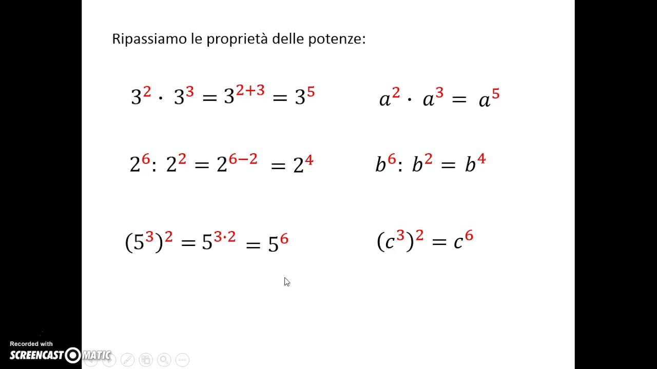 calcolo letterale