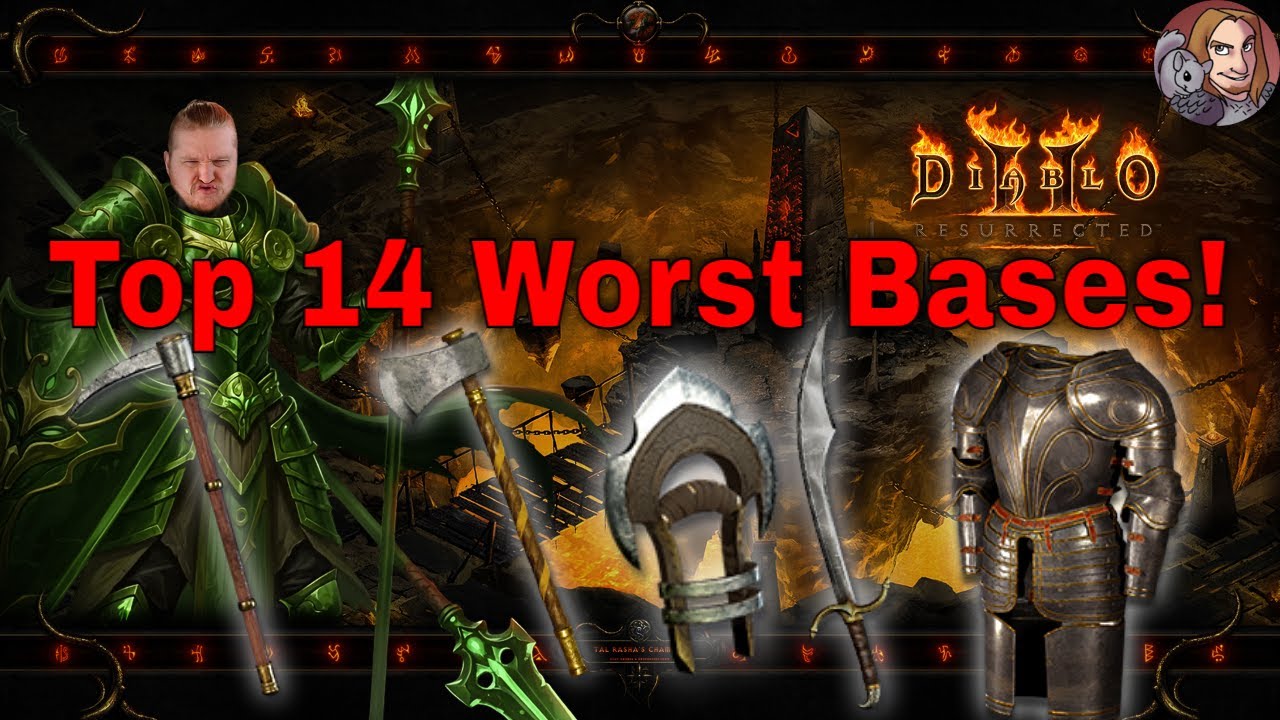 D2R - Top 14 Worst Bases In The Game (Not Ranked)