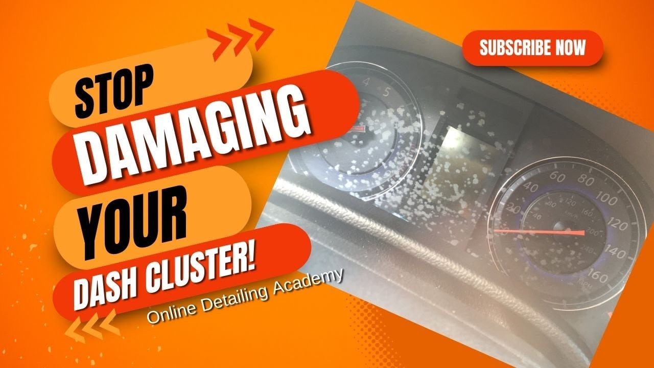 How to clean dash cluster without damaging it - Online Detailing Training Academy