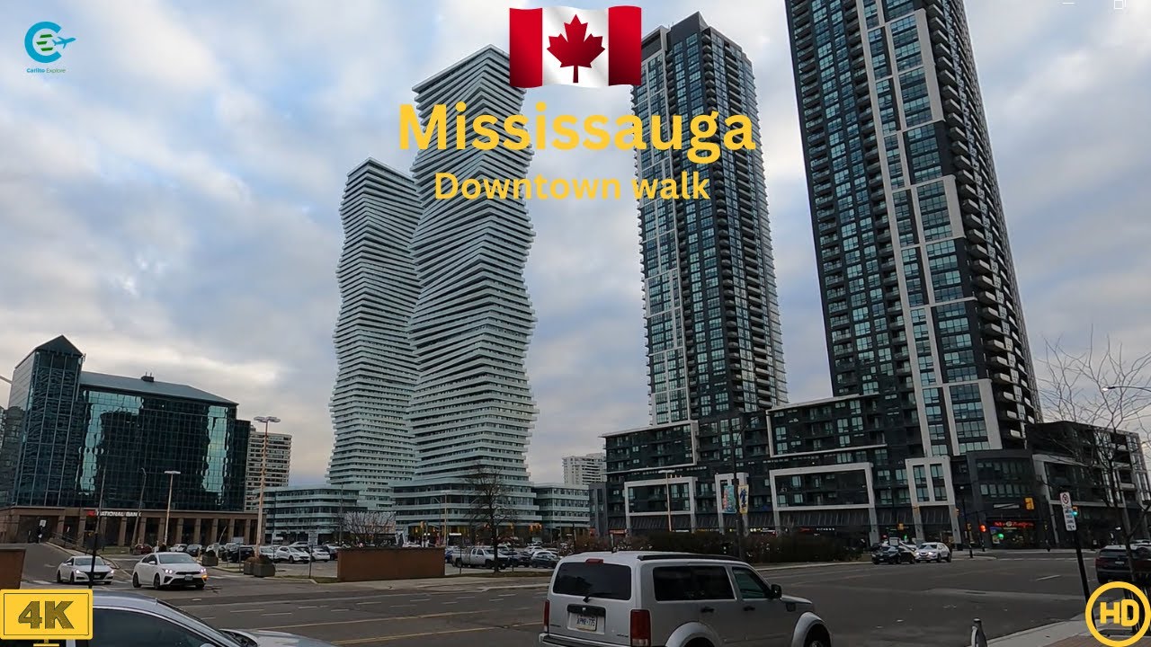Walking Tour Mississauga 4K | Virtual Tour Downtown  Mississauga  Canada