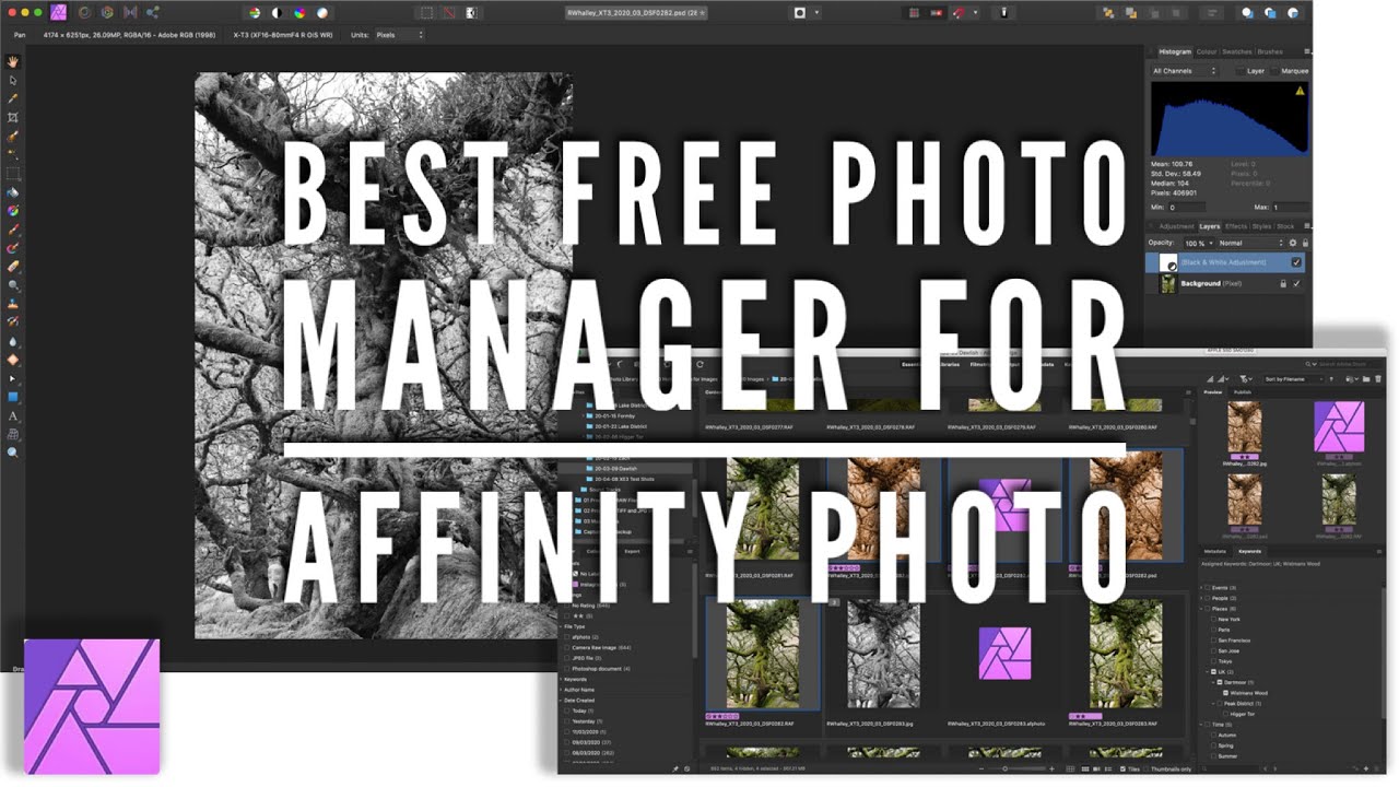 Лучший бесплатный менеджер библиотеки фотографий для Affinity Photo