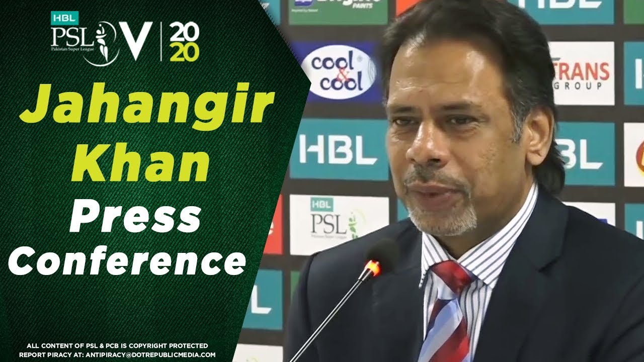 LIVE - Jahangir Khan Press Conference | HBL Pakistan Super League 2020 Trophy Unveiling Ceremony
