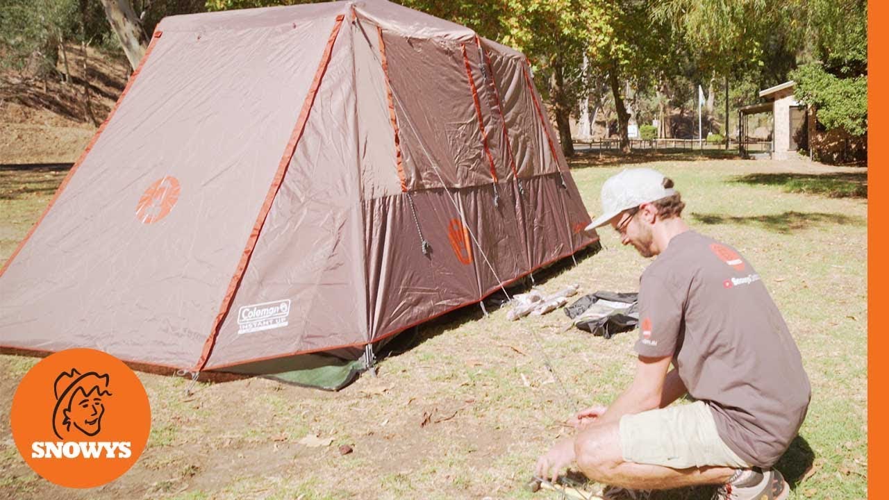 Coleman Instant Up Silver 8P Tent - How to setup & pack away